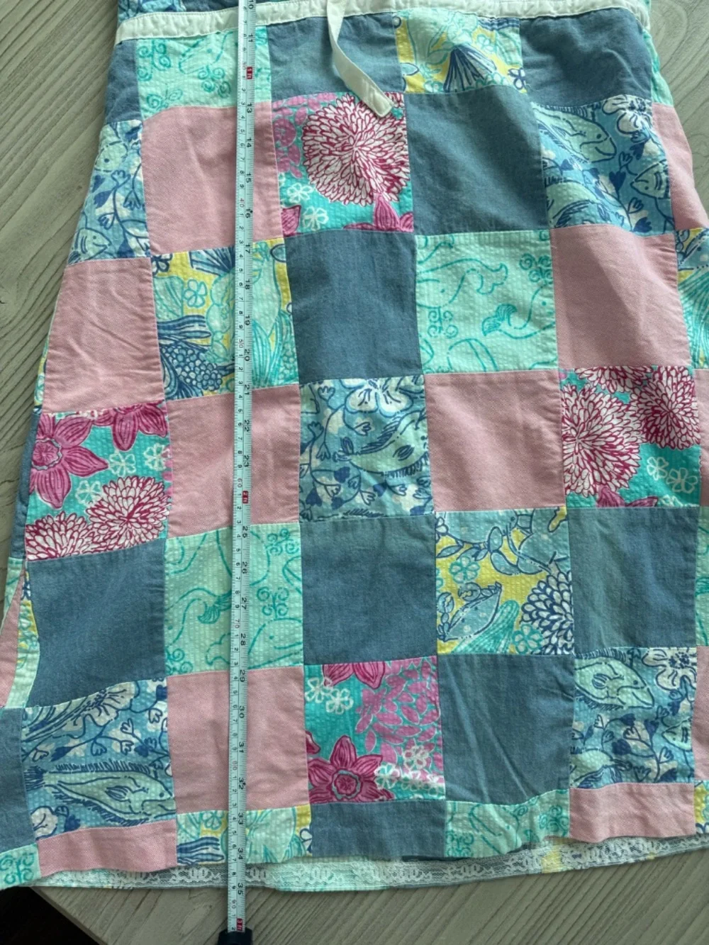 Lilly Pulitzer Vintage Patchwork Dress Girls 12